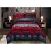 Rosdorf Park Robards Rose Love Romantic Comforter Set Microfiber in Red | Queen Comforter + 2 Standard Shams | Wayfair