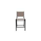 Telescope Casual Reliance Stacking Patio Dining Side Chair Sling in Black | 43 H x 21 W x 28 D in | Wayfair 8L8827101