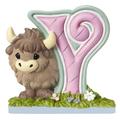 Precious Moments Y Is for Yak Alphabet Resin Figurine Resin in Brown/Green/Pink | 2.8 H x 1 W x 2.4 D in | Wayfair 153439