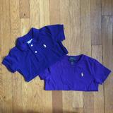 Ralph Lauren Shirts & Tops | Like New Polo And Tee (18 M) | Color: Purple/Red | Size: 18mb