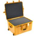 Pelican 1637AirWF Wheeled Hard Case with Foam Insert (Yellow) 016370-0001-240