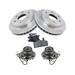 1995-2000 Chevrolet Tahoe Front Brake Pad and Rotor and Wheel Hub Kit - TRQ