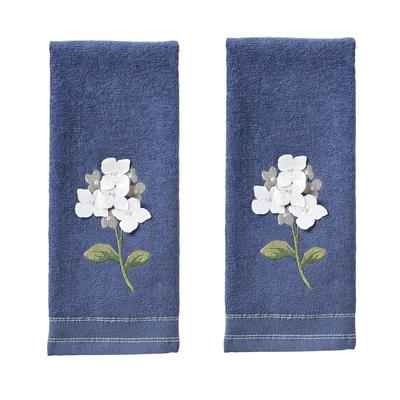 2pc Farm Hydrangea Hand Towel Set Blue - SKL Home