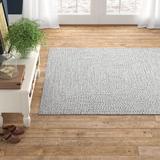 Gray/White 0.3 in Indoor/Outdoor Area Rug - Birch Lane™ Bronte Casual Braided Indoor/Outdoor Rug Polypropylene | 0.3 D in | Wayfair