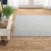 Gray/White 0.3 in Indoor/Outdoor Area Rug - Birch Lane™ Bronte Casual Braided Indoor/Outdoor Rug, Synthetic | 0.3 D in | Wayfair