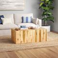 Joss & Main Canterbury Solid Wood Coffee Table Wood in Brown | 16 H x 43 W x 23.5 D in | Wayfair EFB4964234614C36A375242100F2D7E5