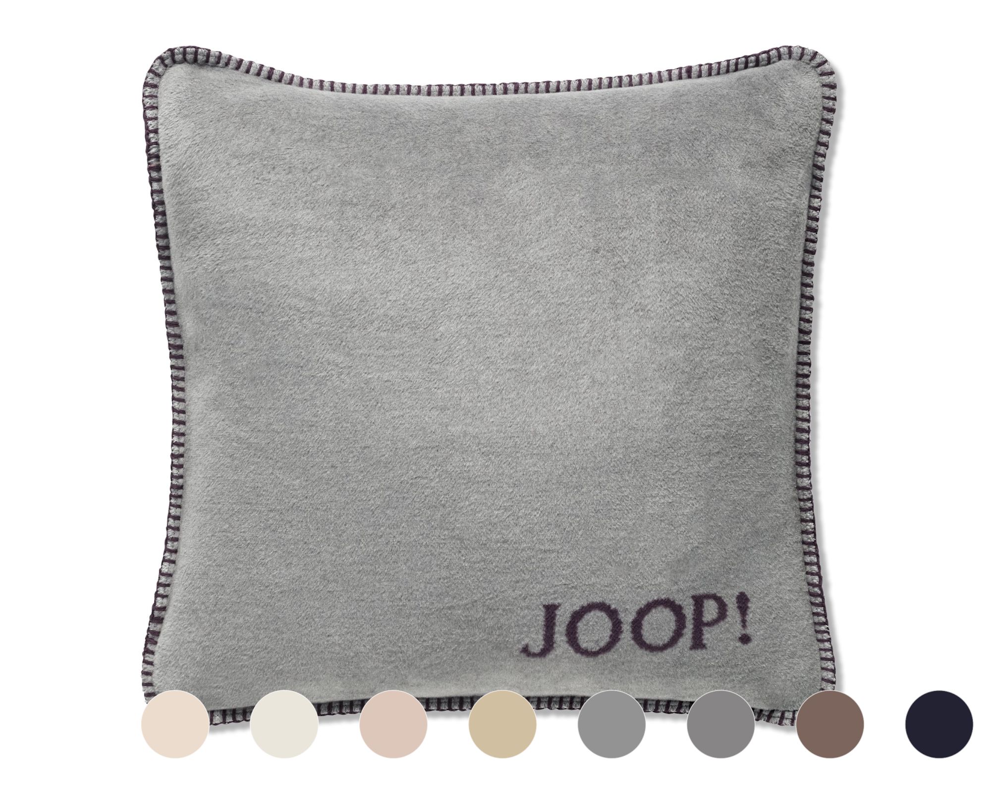 JOOP! »Uni-Doubleface« Kissen mit Füllung Feder-Ecru Image