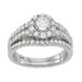 Simply Vera Vera Wang 14k White Gold 1 1/4 Carat T.W. Diamond Engagement Ring, Women's, Size: 7