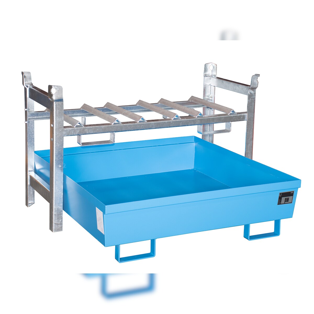 Auffangwanne FRA 3 lackiert RAL5012 Lichtblau Umwelt Lagertechnik Image