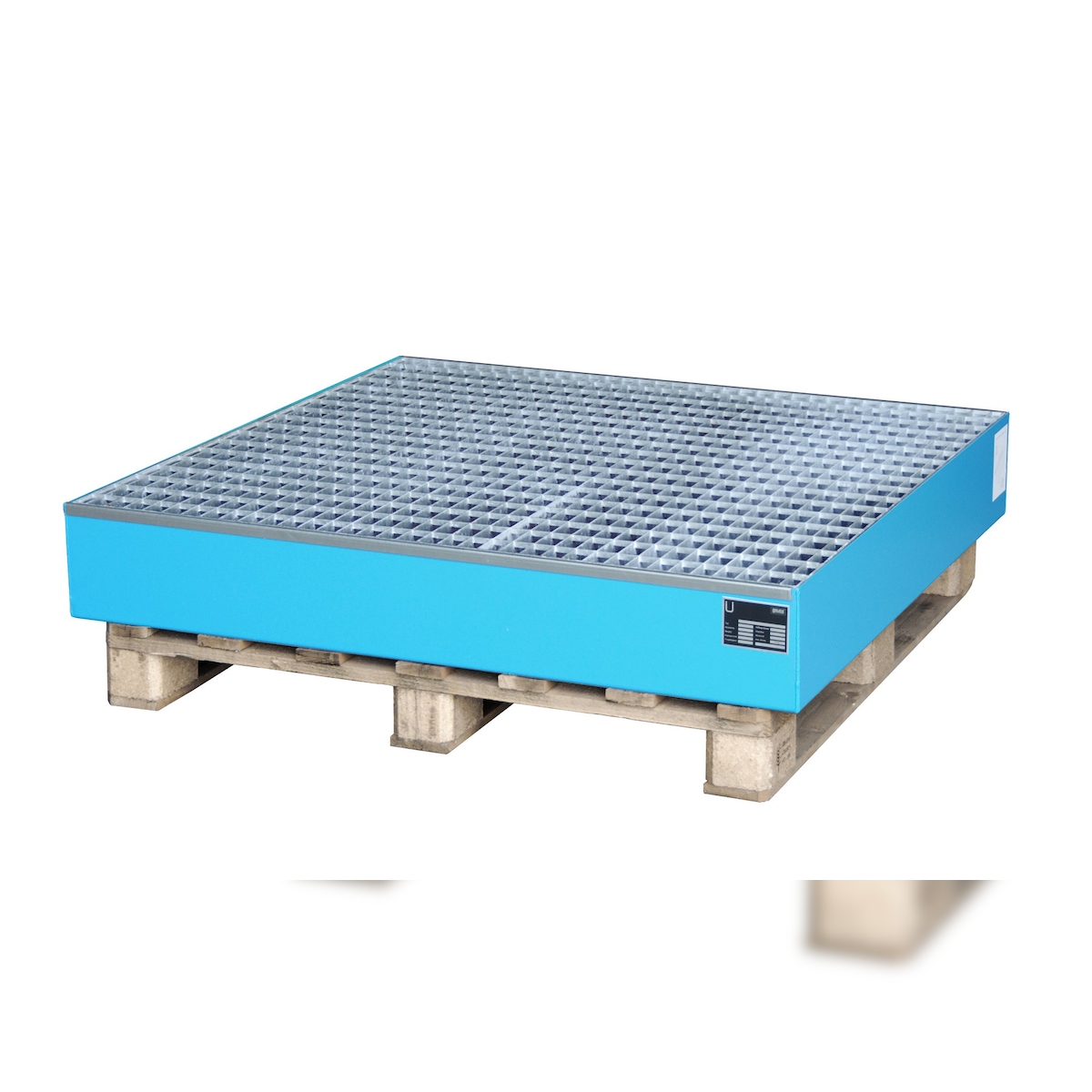 Bauer Auffangwanne 2028 lackiert RAL5012 Lichtblau Umwelt Lagertechnik Image