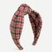 J. Crew Accessories | J. Crew Wool Tartan Plaid Turban Knot Headband | Color: Black/Brown | Size: Os