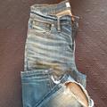 Madewell Jeans | Madewell High Riser Jeans: Torn-Knee Edition | Color: Blue | Size: 27