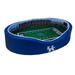 Royal/White Kentucky Wildcats 23'' x 19'' 7'' Small Stadium Oval Dog Bed