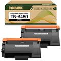 cymbaink Not OEM TN3480 Compatible Toner Cartridge TN-3480 BK Replacement for Brother DCP-L5500DN, DCP-L6600DW;HL-L5000D, HL-L5100DN, HL-L5200DW; MFC-L5700DN, MFC-L5750DW, MFC-L6800DW Printers 2 Pack