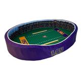Purple/Gold LSU Tigers 34'' x 22'' 7'' Medium Stadium Oval Dog Bed