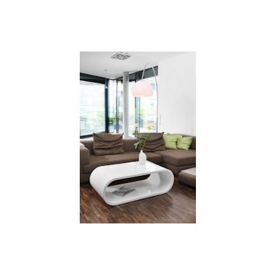 SalesFever Couchtisch rechteckig | Hochglanz lackiert | MDF-Holz | B 120 x T 60 x H 40 cm | weiß