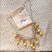 J. Crew Jewelry | J.Crew Yellow And Pearl Gold Bobble Necklace | Color: Gold/Red/Yellow | Size: Os
