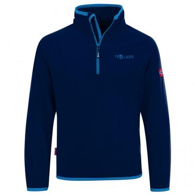 Trollkids - Kid's Nordland Half Zip - Fleecepullover Gr 152 blau