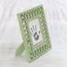 Bungalow Rose Handmade Mughal Memory Keeper Wood Picture Frame in Green | 12 H x 10 W x 0.8 D in | Wayfair 1731C2704B82462D9D73AAEDF4B2824D