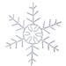The Holiday Aisle® Snowflake 240 Light Forked LED Holiday Shaped Ornament Plastic in White | 36 H x 36 W x 3 D in | Wayfair