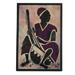 Bungalow Rose Kora Player Batik Wall Hanging Blended Fabric in Black/Brown/White | 13.5 H x 19.25 W in | Wayfair 2C0D3B814F12494A8D148FA2B736A513