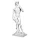 Astoria Grand Sanaa Michelangelo's David Nude Replica Figurine Resin in Blue/White | 12 H x 4.25 W x 3 D in | Wayfair