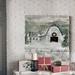 Andover Mills™ Merry And Bright Barn - Wrapped Canvas Painting Print Canvas, Wood in Black/Gray/Green | 10 H x 10 W in | Wayfair