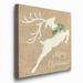 The Holiday Aisle® Merry Christmas Reindeer - Wrapped Canvas Print Metal | 32 H x 32 W x 1 D in | Wayfair 987810276B7C482F8322CD3C67088FD6