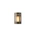 Red Barrel Studio® Armance 1 - Light Flush Mounted Sconce Ceramic in White/Brown | 9.25 H x 5.75 W x 4 D in | Wayfair