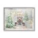 The Holiday Aisle® All Is Calm Phrase Vintage Christmas Country Road by Patricia Pinto - Painting Print in Brown | 16 H x 20 W x 1.5 D in | Wayfair