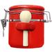 Prep & Savour Ceramic Airtight Kitchen Canister Ceramic in Red | 5 H x 4 W x 4 D in | Wayfair 6D05DC3696A648209305EB88E7050203