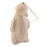 The Holiday Aisle® Paper Maché Penguin Hanging Figurine Ornament in White | 4.02 H x 1.77 W x 101 D in | Wayfair 76B72971E4F04C968A558991C2F31C13