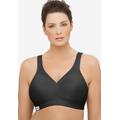 Plus Size Women's MAGICLIFT® SEAMLESS SPORT BRA 1006 by Glamorise in Black (Size 40 G)