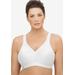 Plus Size Women's MAGICLIFT® SEAMLESS SPORT BRA 1006 by Glamorise in White (Size 50 F)