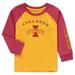 Toddler Colosseum Heathered Gold Iowa State Cyclones Long Sleeve Raglan T-Shirt