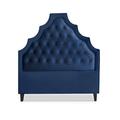 My Chic Nest Lexi Panel Headboard Upholstered/Velvet/Polyester/Cotton in Black | 65 H x 80 W x 5 D in | Wayfair 520-104-1120-K