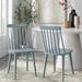 Fordwich Solid Wood Slat Back Side Chair Wood in White Laurel Foundry Modern Farmhouse® | 35.3 H x 17.3 W x 21 D in | Wayfair