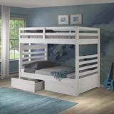 Viv + Rae™ Huseman Twin Over Twin Solid Wood Standard Bunk Bed by Lark Manor™ Wood in White | 62 H x 42 W x 83 D in | Wayfair