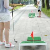 iiSPORT 2' x 3' Golf Game Set Solid & Manufactured Wood/Metal/Fabric in Green/White | 35 H x 23 W x 3.5 D in | Wayfair WF-GOLF-CH-White