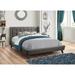 Corrigan Studio® Ulrich Tufted Low Profile Storage Standard Bed Upholstered/Polyester in Gray | 42.25 H x 84.25 W in | Wayfair