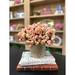 Bungalow Rose Petite Rose Floral Arrangements & Centerpieces in Pot Silk/Plastic in Yellow | 8.5 H x 10 W x 10 D in | Wayfair