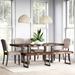 Mistana™ Lonan 6 Piece Dining Set Wood/Upholstered/Metal in Brown/Gray | Wayfair 7AA61F163CA246388D3884E4FD287677
