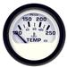 Faria 12904 Euro Water Temperature Gauge (100-250Â°F) - 2 White