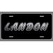 Landon Name Etched Style License Plate Tag Vanity Novelty Metal | Etched Aluminum | 6-Inches By 12-Inches | Car Truck RV Trailer Wall Shop Man Cave | NP518