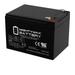 12V 12AH F2 Battery Replaces Cart-Tek GRX 950 Electric Push Cart