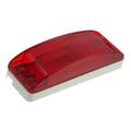 Grote 46862 - Clearance Marker Lamp Red Field Resealable Turtleback II With Reflex Lens