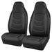 Autocraft Seat Cover Monte Carlo Carbon Fiber Black 2 Pack - Airbag Safe 2/pack sold by pack