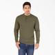 Dickies Men's Heavyweight Heathered Long Sleeve Henley T-Shirt - Military Green Heather Size 3 (WL451H)