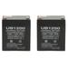 UB1250 12V 5AH Sealed Lead Acid Battery (SLA) .187 TT - 2 Pack