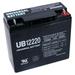 12V 22Ah Badsey Hot Scoot Electric Scooter AGM Sealed Deep Cycle Battery